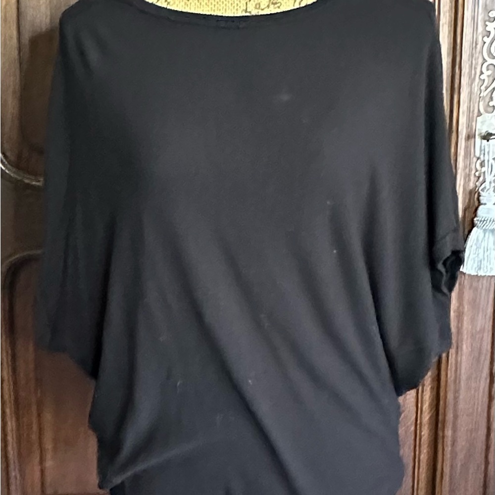 Michael Stars Black Oversized Dolman Sleeve Blouse